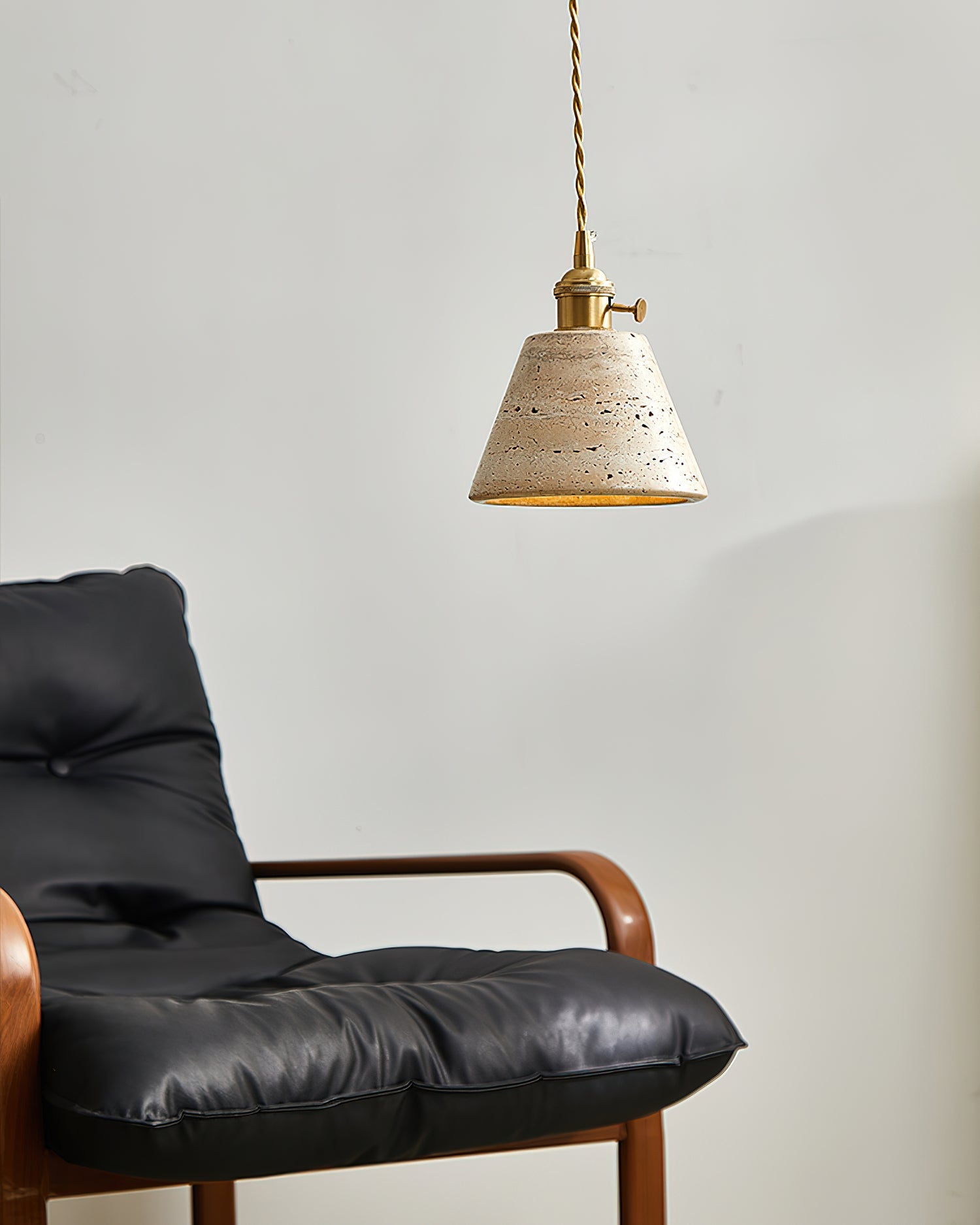 Stella Wabi-Sabi Travertine Pendant Light