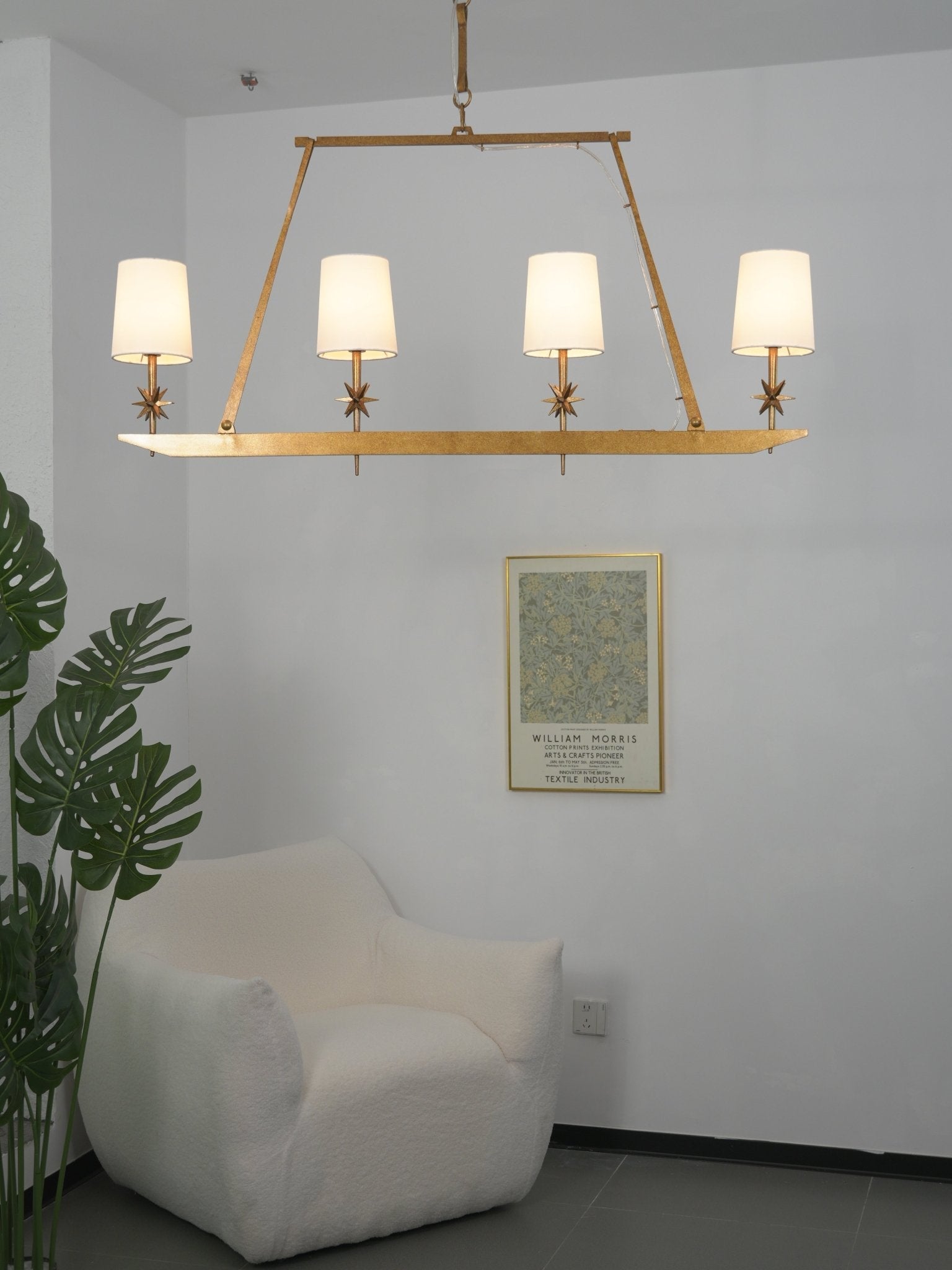 Stellar Frame Linear Chandelier - Vakkerlight