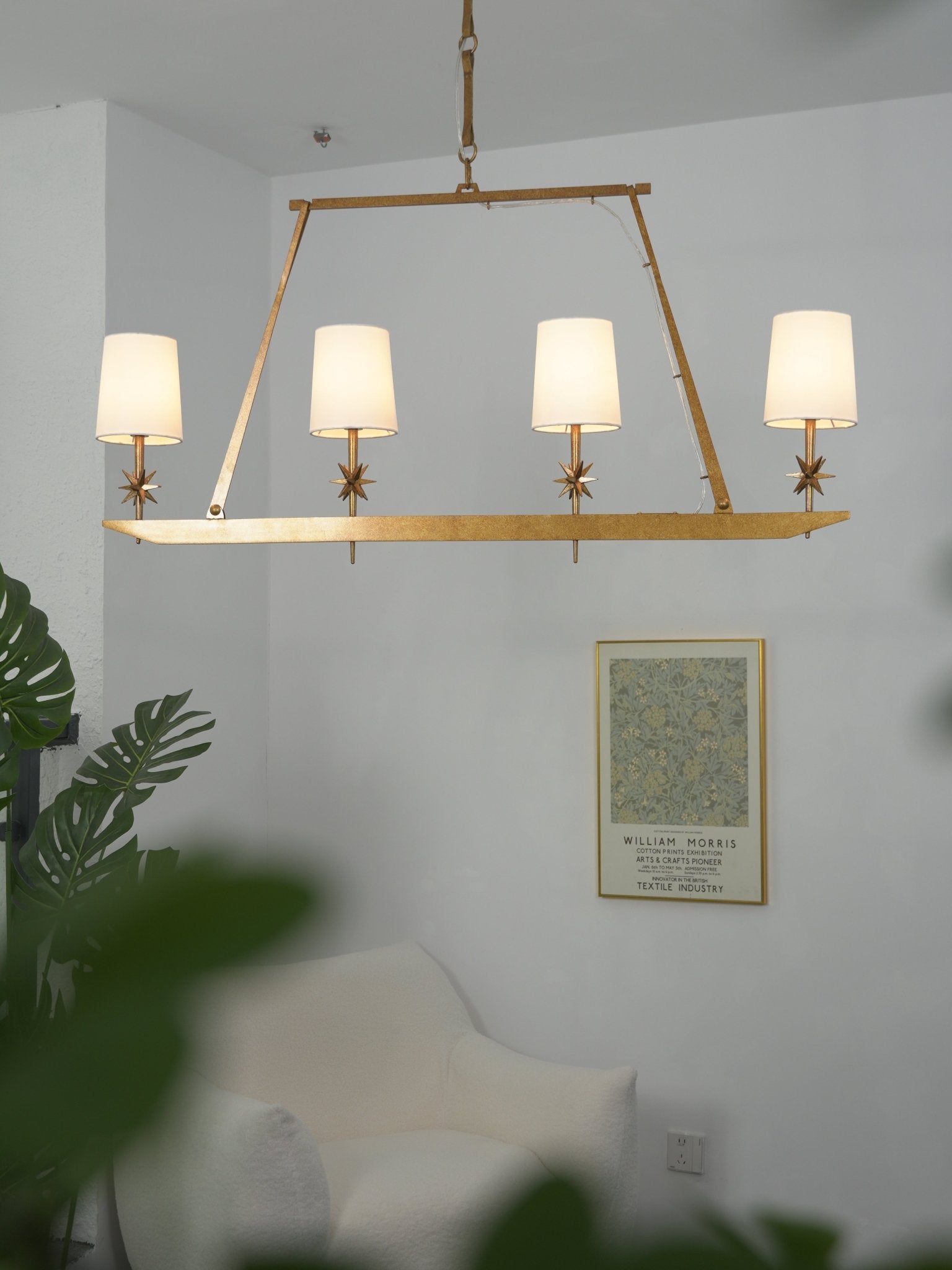 Stellar Frame Linear Chandelier - Vakkerlight