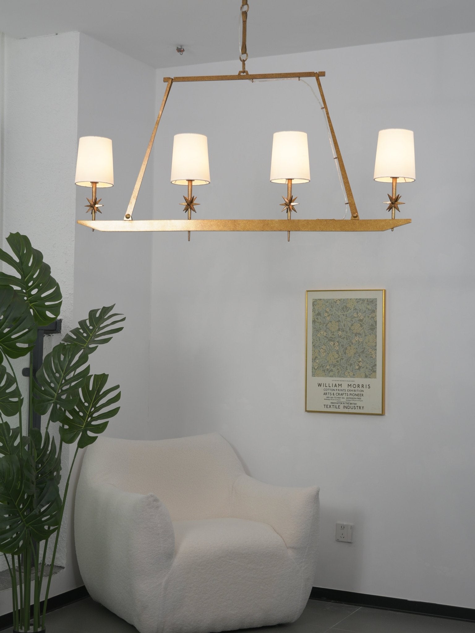 Stellar Frame Linear Chandelier - Vakkerlight