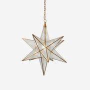 Stellora Modern Brass Glass Chandelier