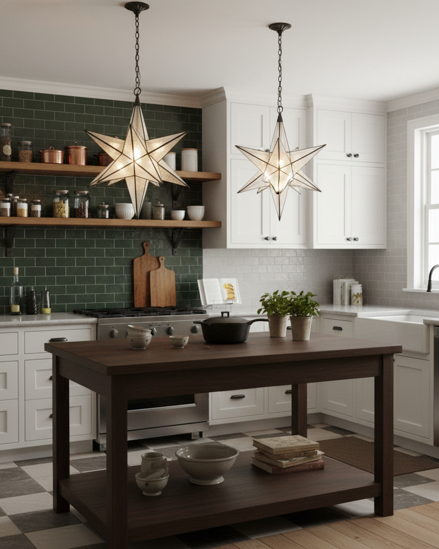 Stellora Modern Brass Glass Chandelier