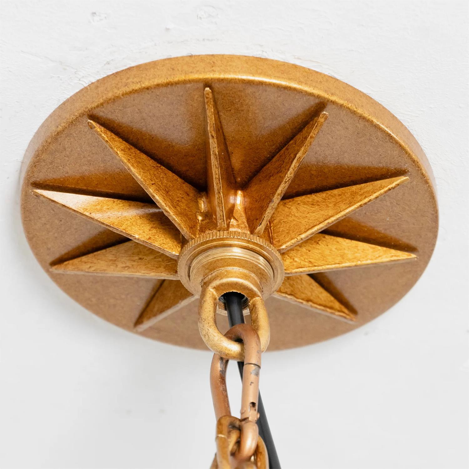 Stellora Modern Brass Glass Chandelier