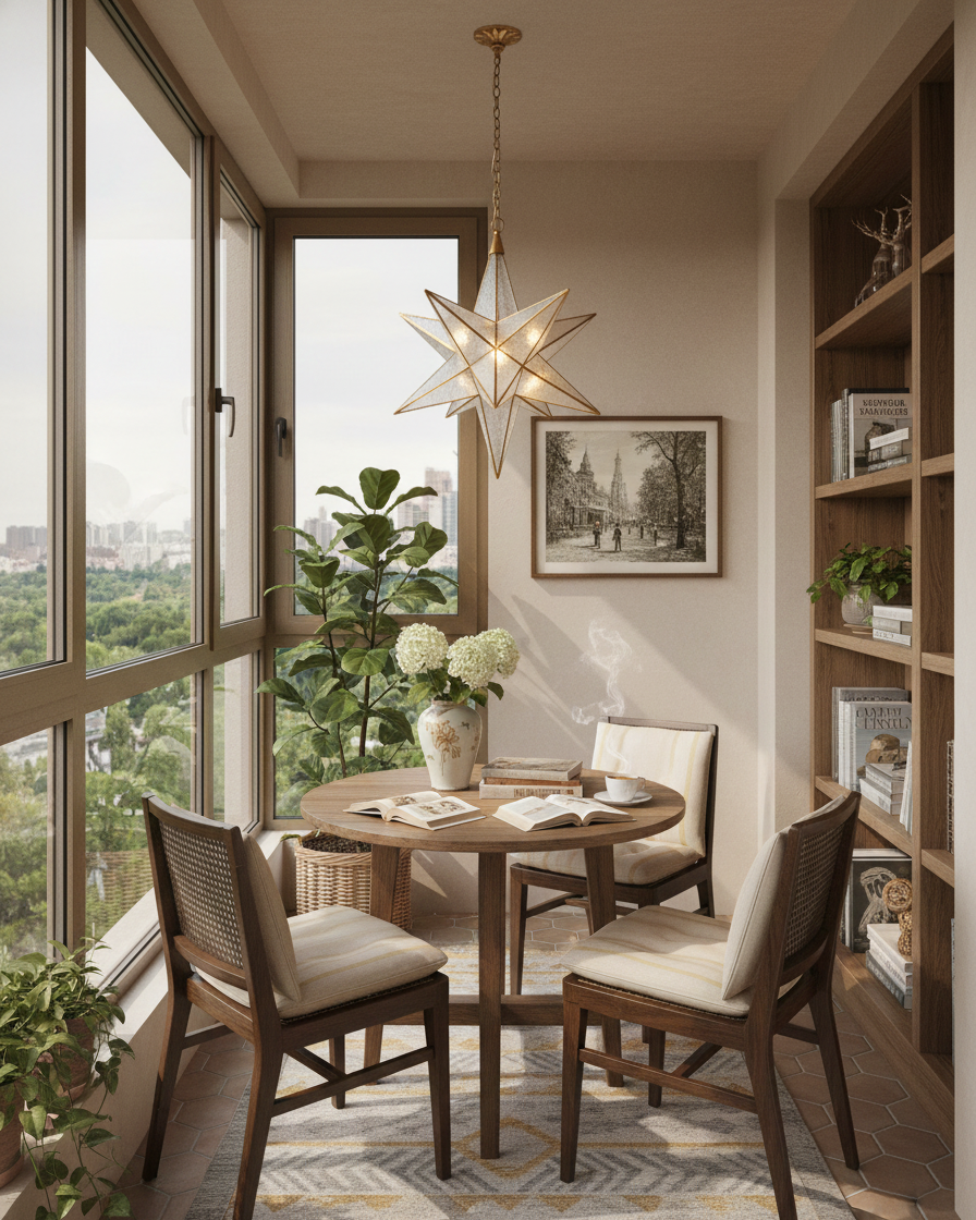 Stellora Modern Brass Glass Chandelier