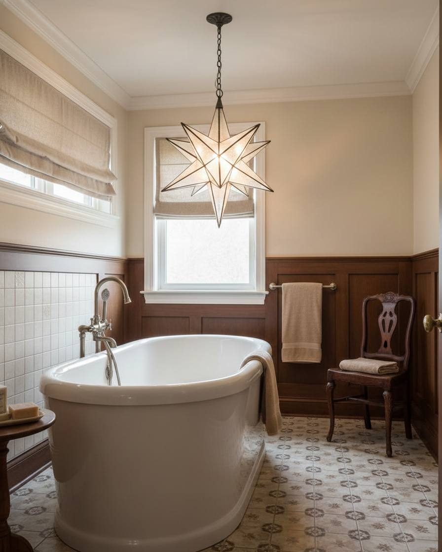 Stellora Modern Brass Glass Chandelier