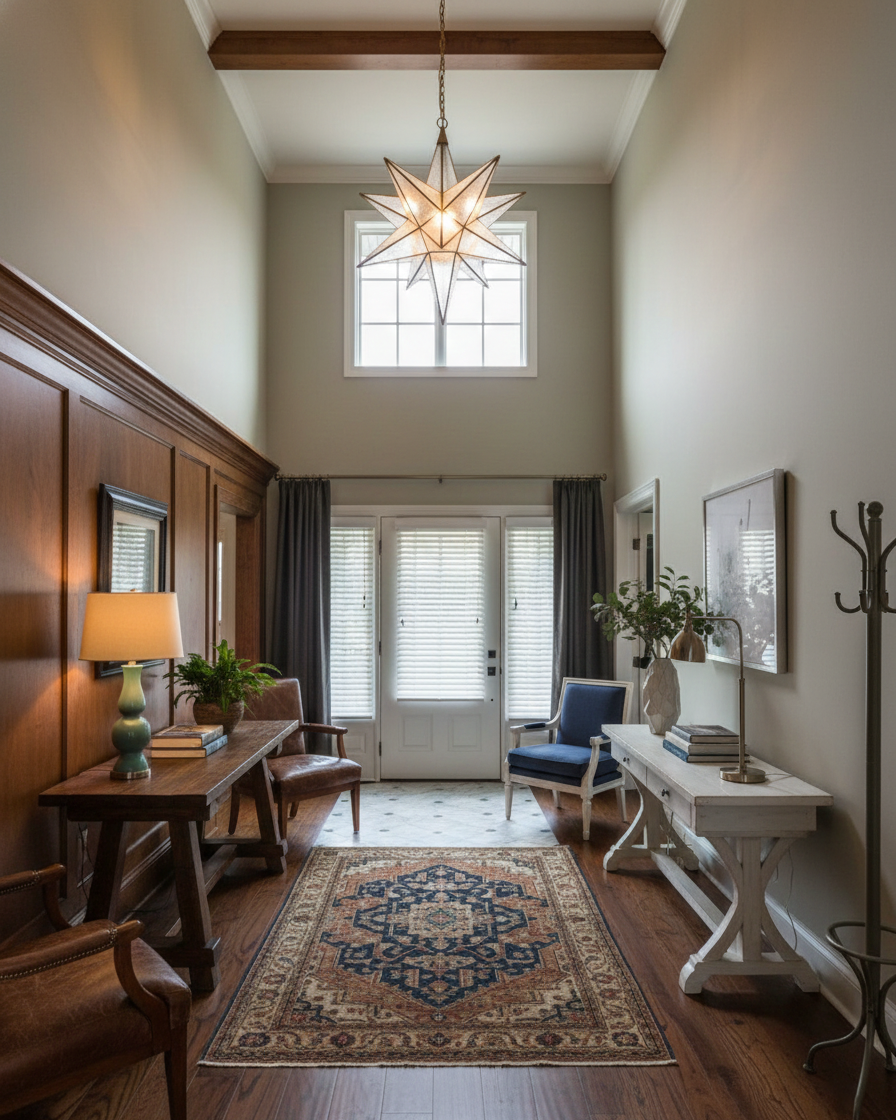 Stellora Modern Brass Glass Chandelier