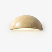 Vethayra Half-Dome Travertine Wall Light - Blowlighting