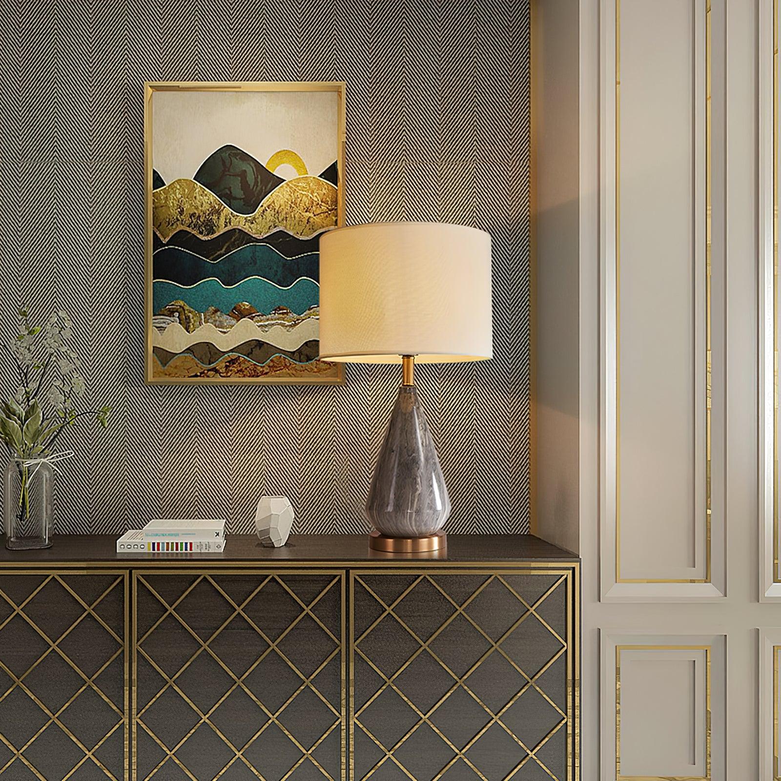 Marble Diamond Table Lamp - Blowlighting
