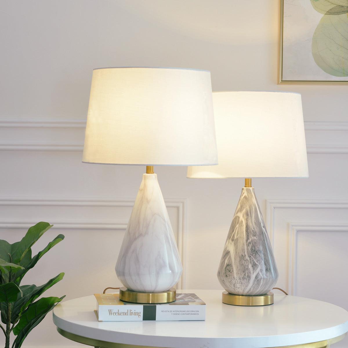Marble Diamond Table Lamp - Blowlighting