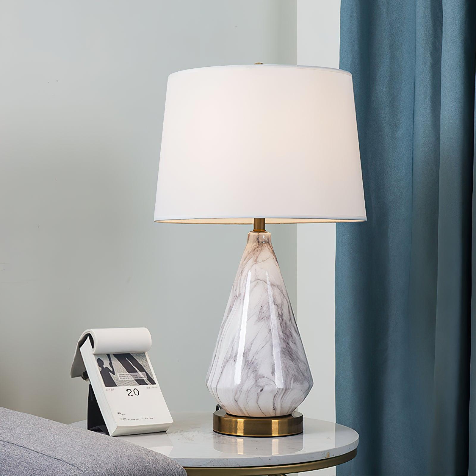 Marble Diamond Table Lamp - Blowlighting