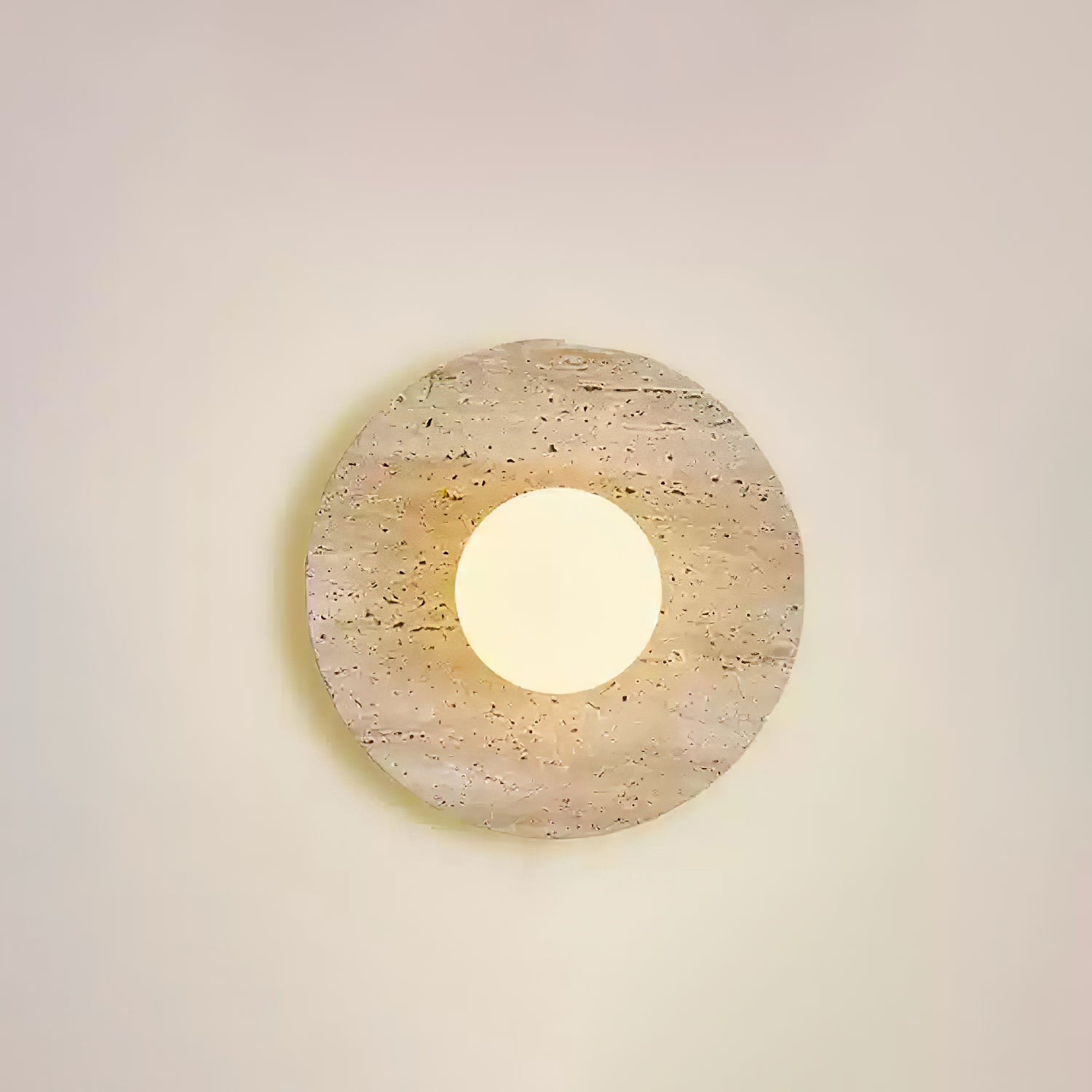 Cocarila Ring Shade Travertine Wall Light - Blowlighting