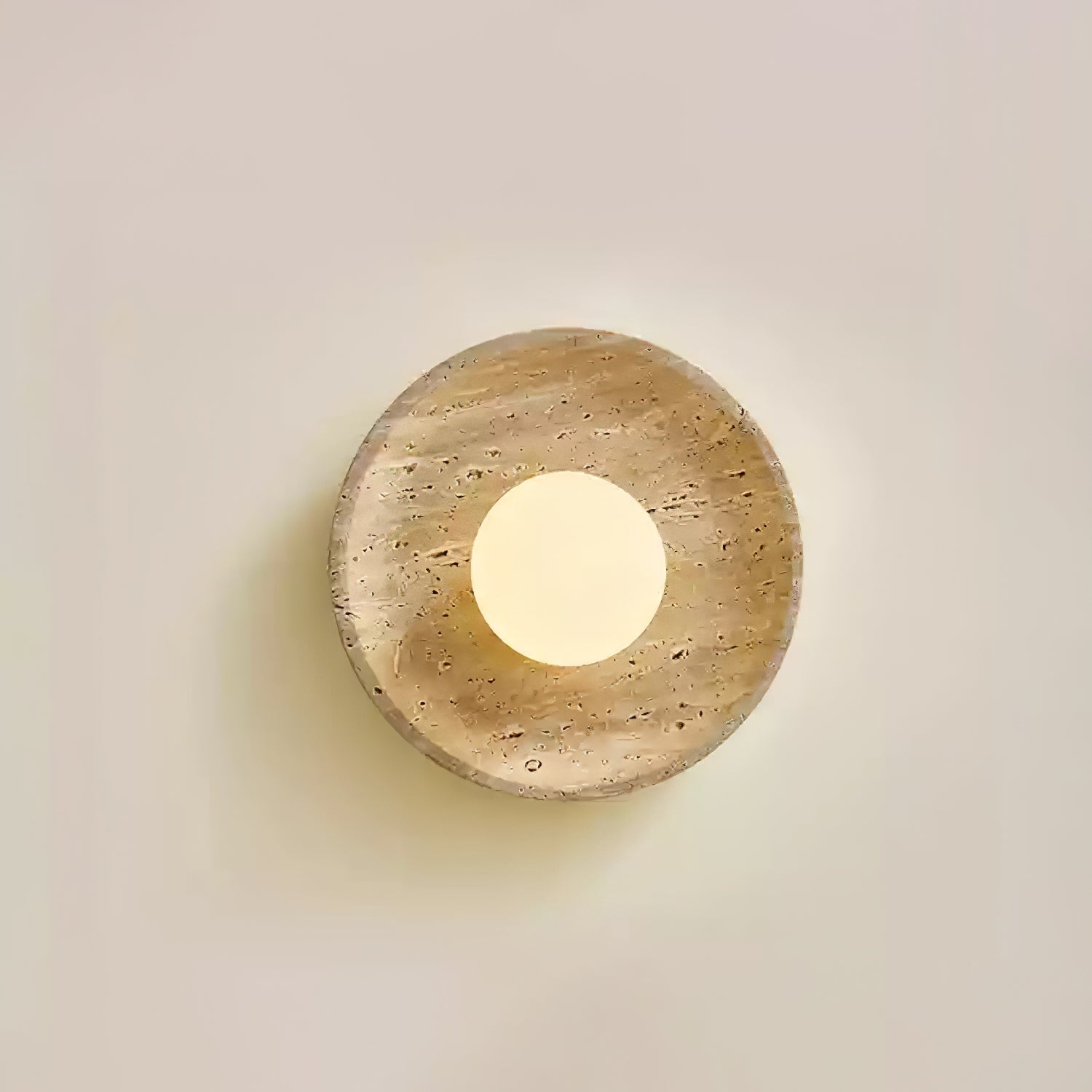 Cocarila Ring Shade Travertine Wall Light - Blowlighting
