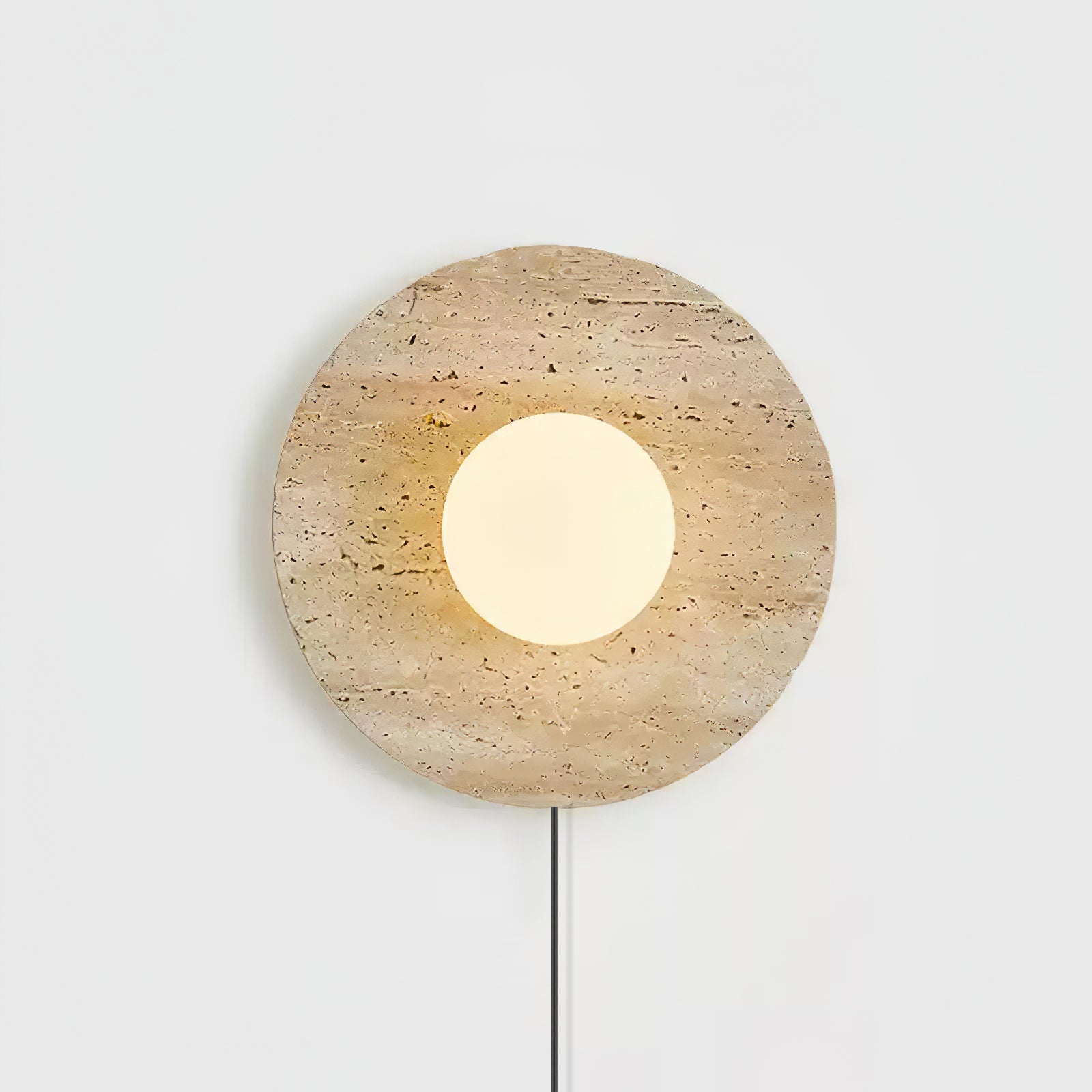 Cocarila Ring Shade Travertine Wall Light - Blowlighting