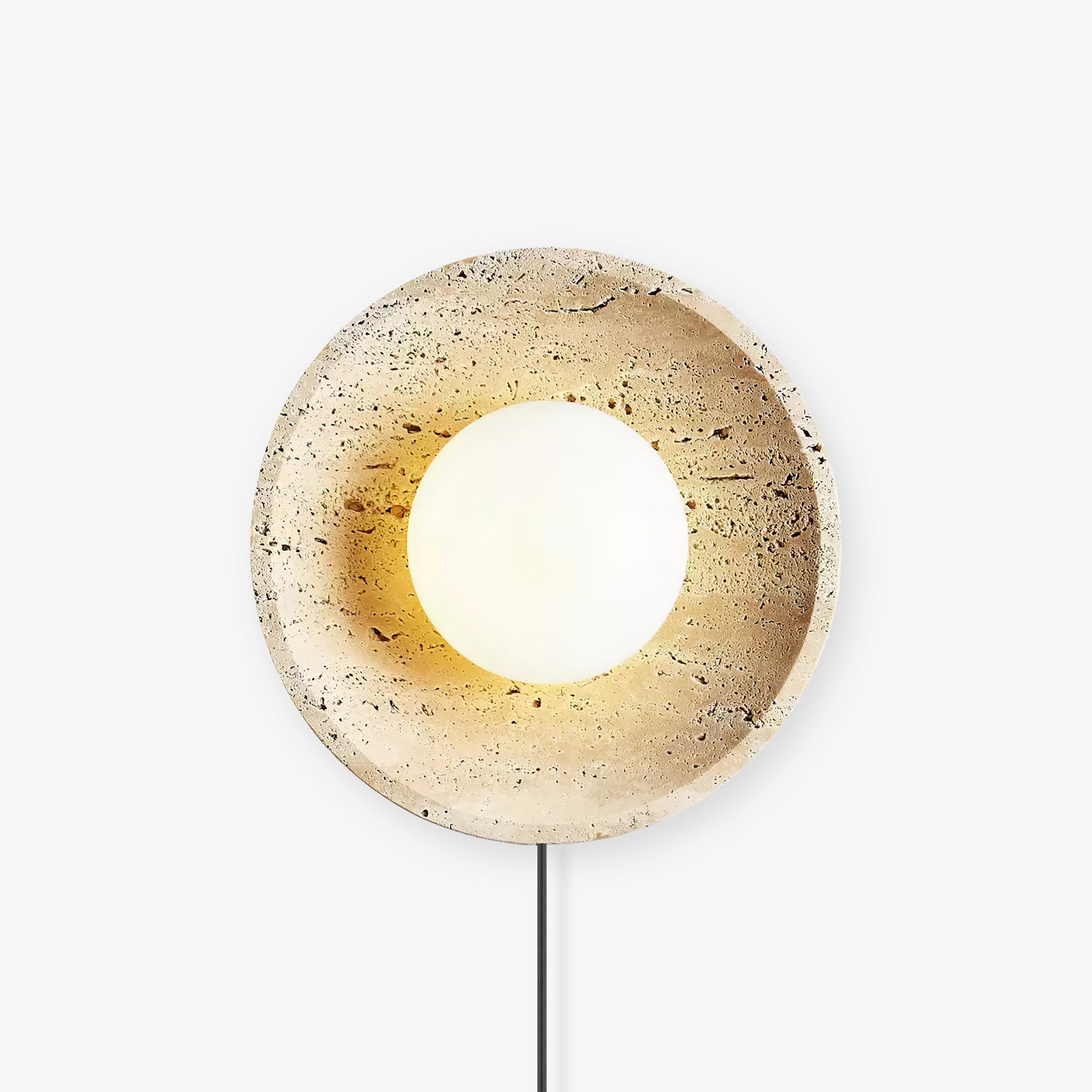 Cocarila Ring Shade Travertine Wall Light - Blowlighting