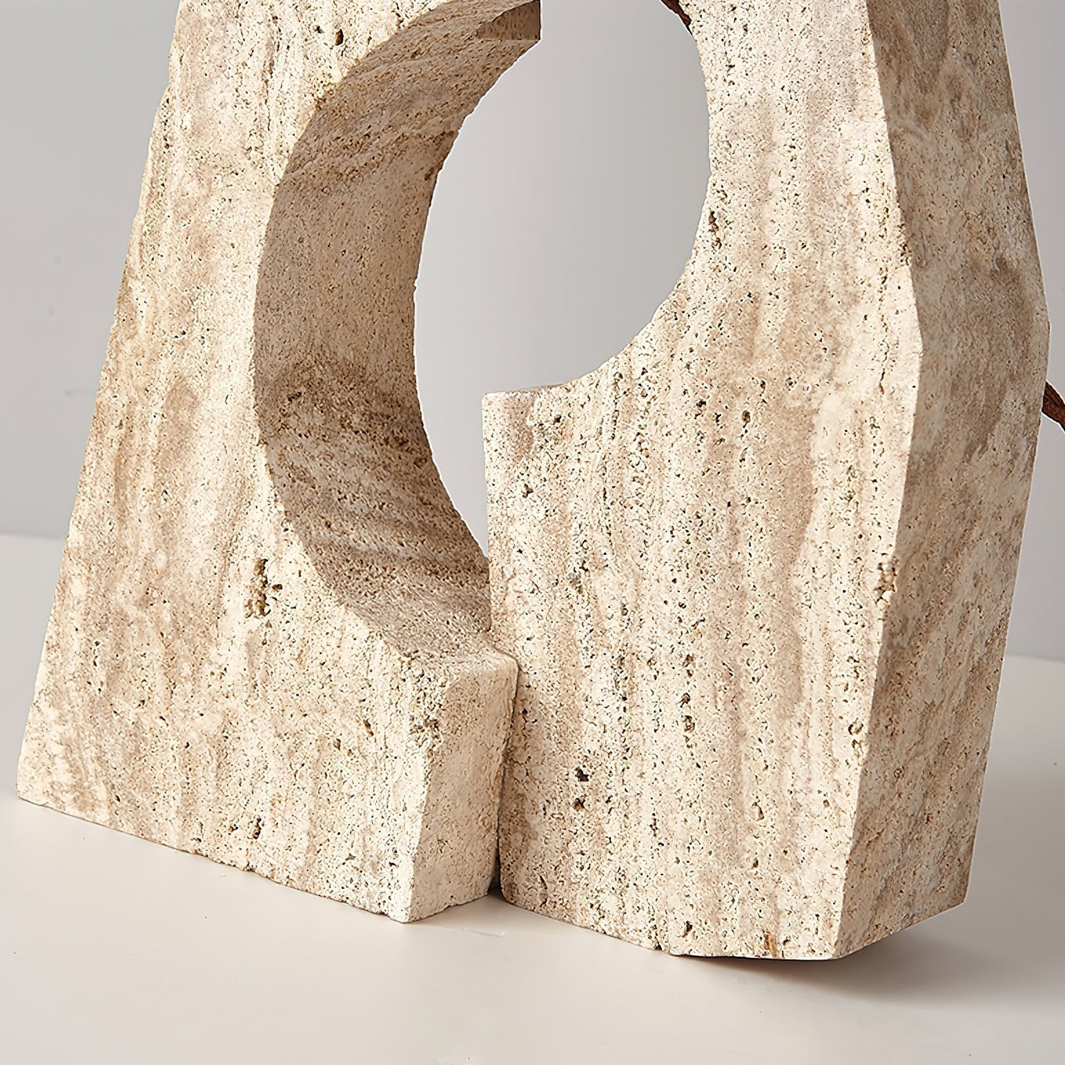 Arvinyra Sculptural Travertine Table Lamp - Blowlighting