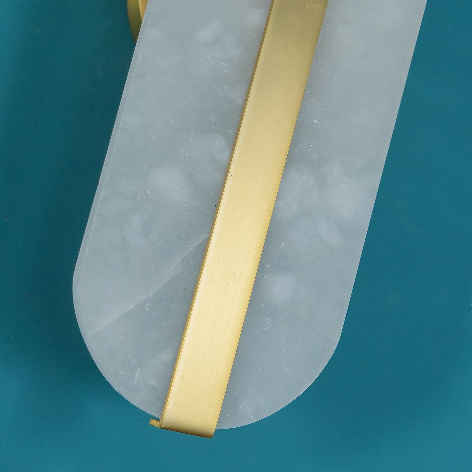 Calura Alabaster Double Light Wall Lamp - Blowlighting