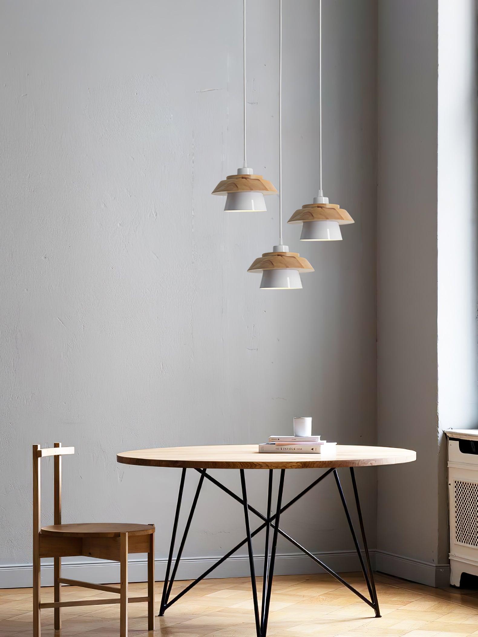 Stone Wood Pendant Lamp - Blowlighting