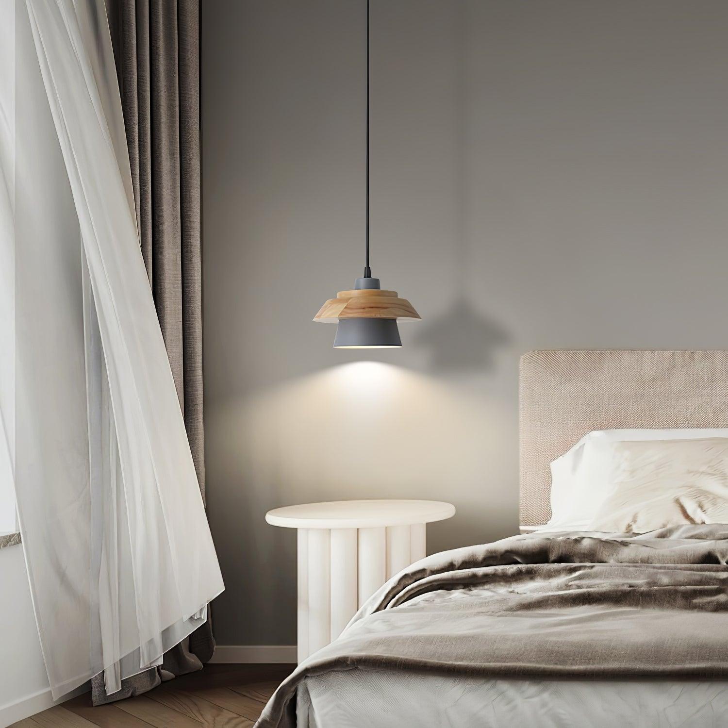 Stone Wood Pendant Lamp - Blowlighting