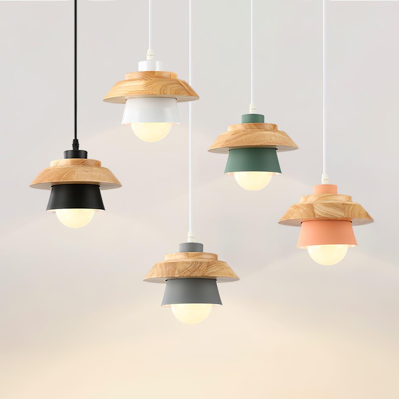 Stone Wood Pendant Lamp - Blowlighting