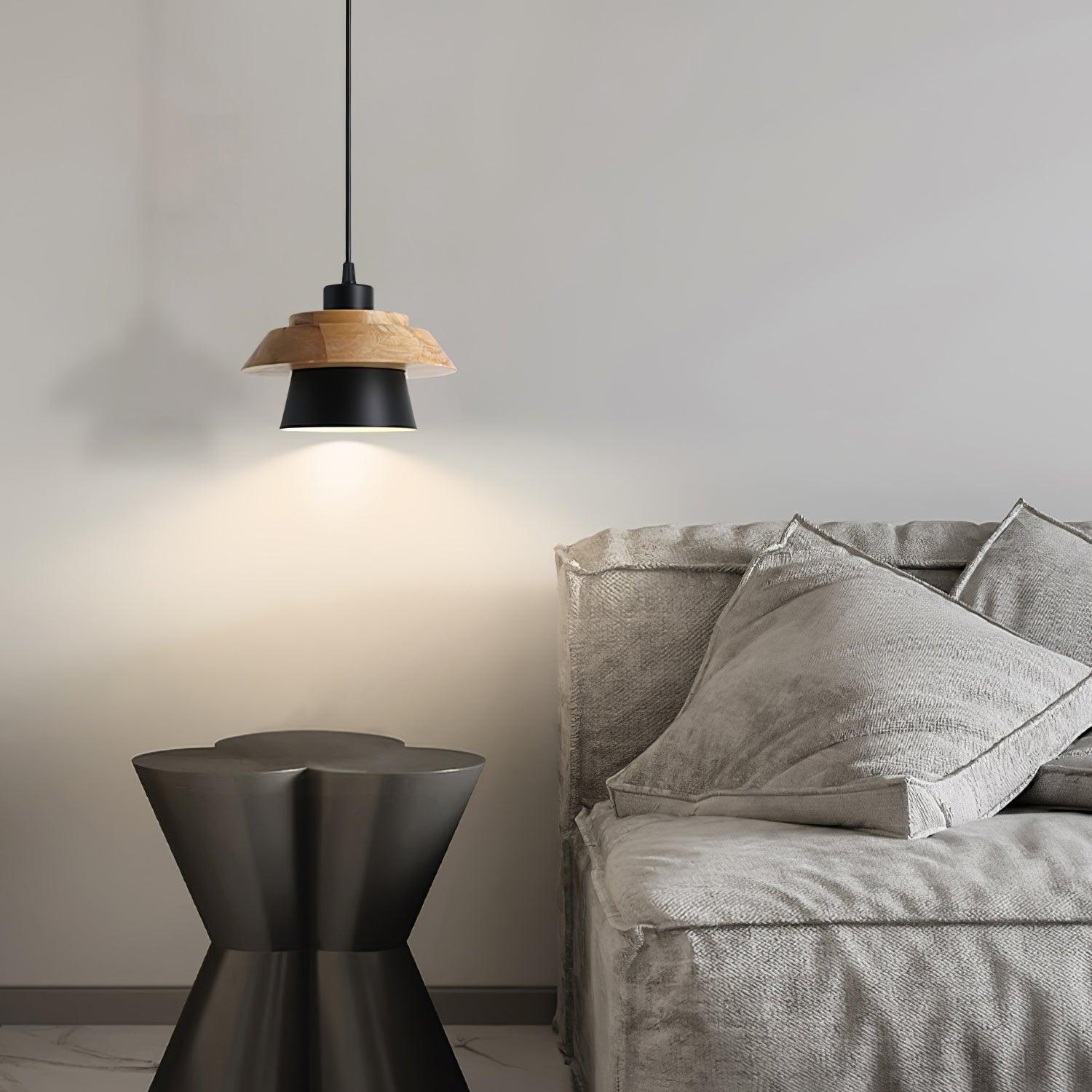 Stone Wood Pendant Lamp - Blowlighting