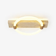 Elmaryra Ringed Travertine Wall Light - Blowlighting