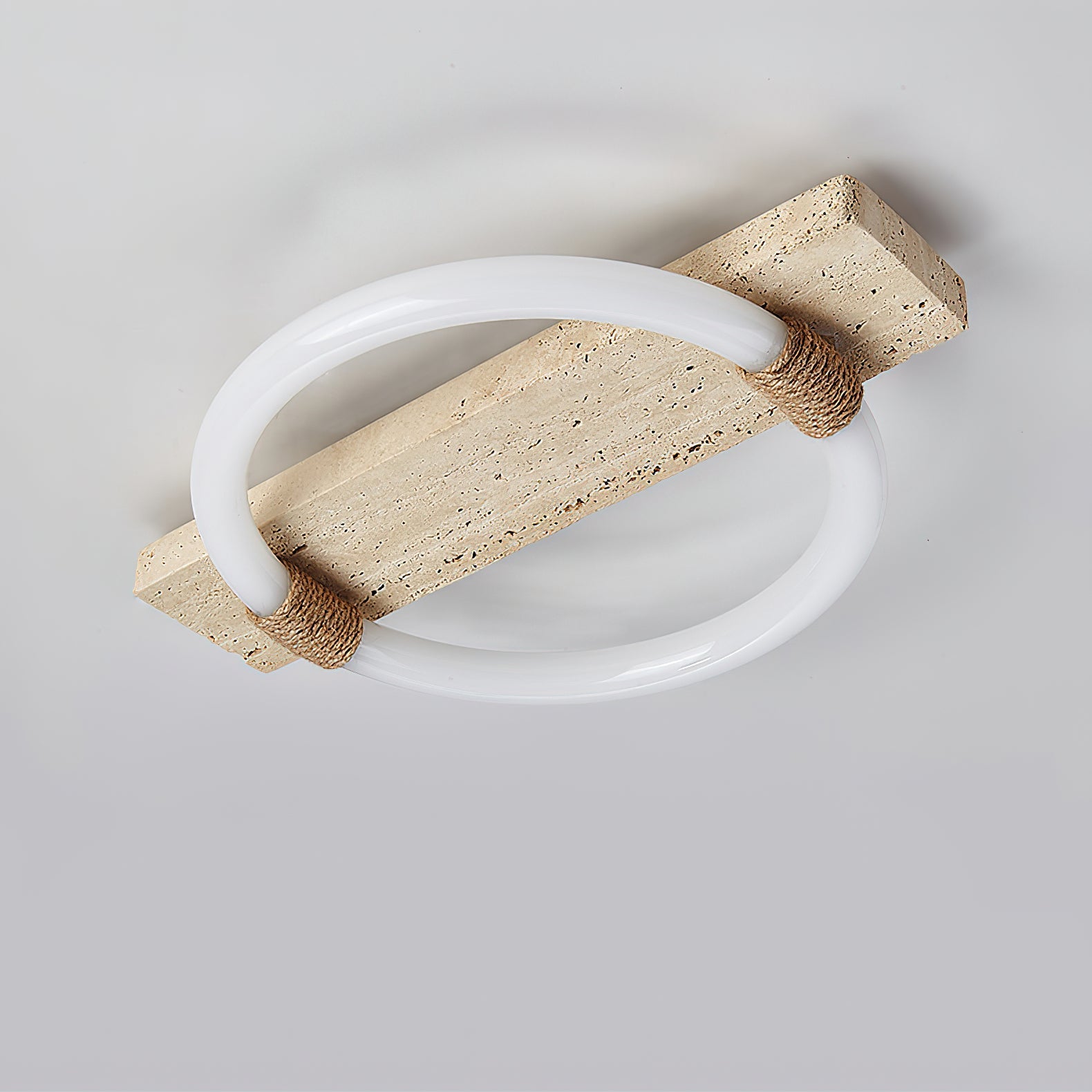 Elmaryra Ringed Travertine Wall Light - Blowlighting