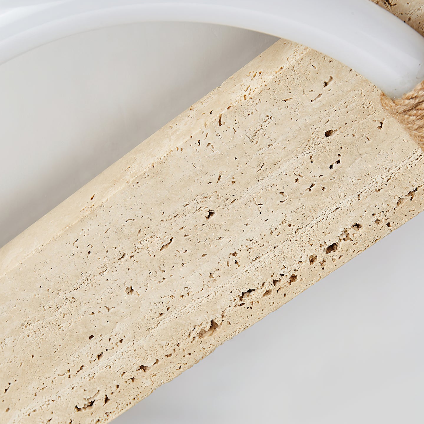 Elmaryra Ringed Travertine Wall Light - Blowlighting