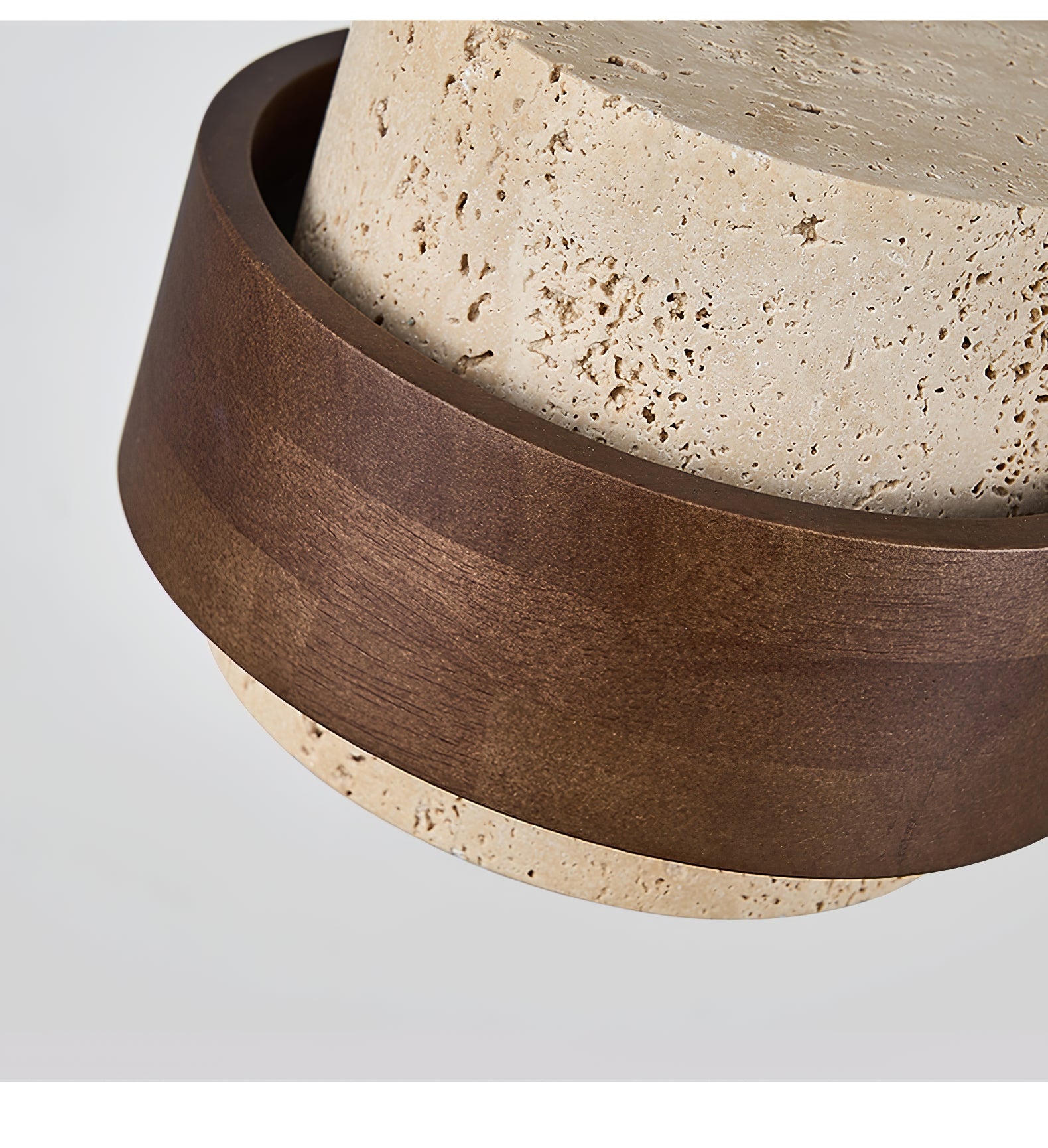Eltalor Layered Ring Travertine Ceiling Light - Blowlighting