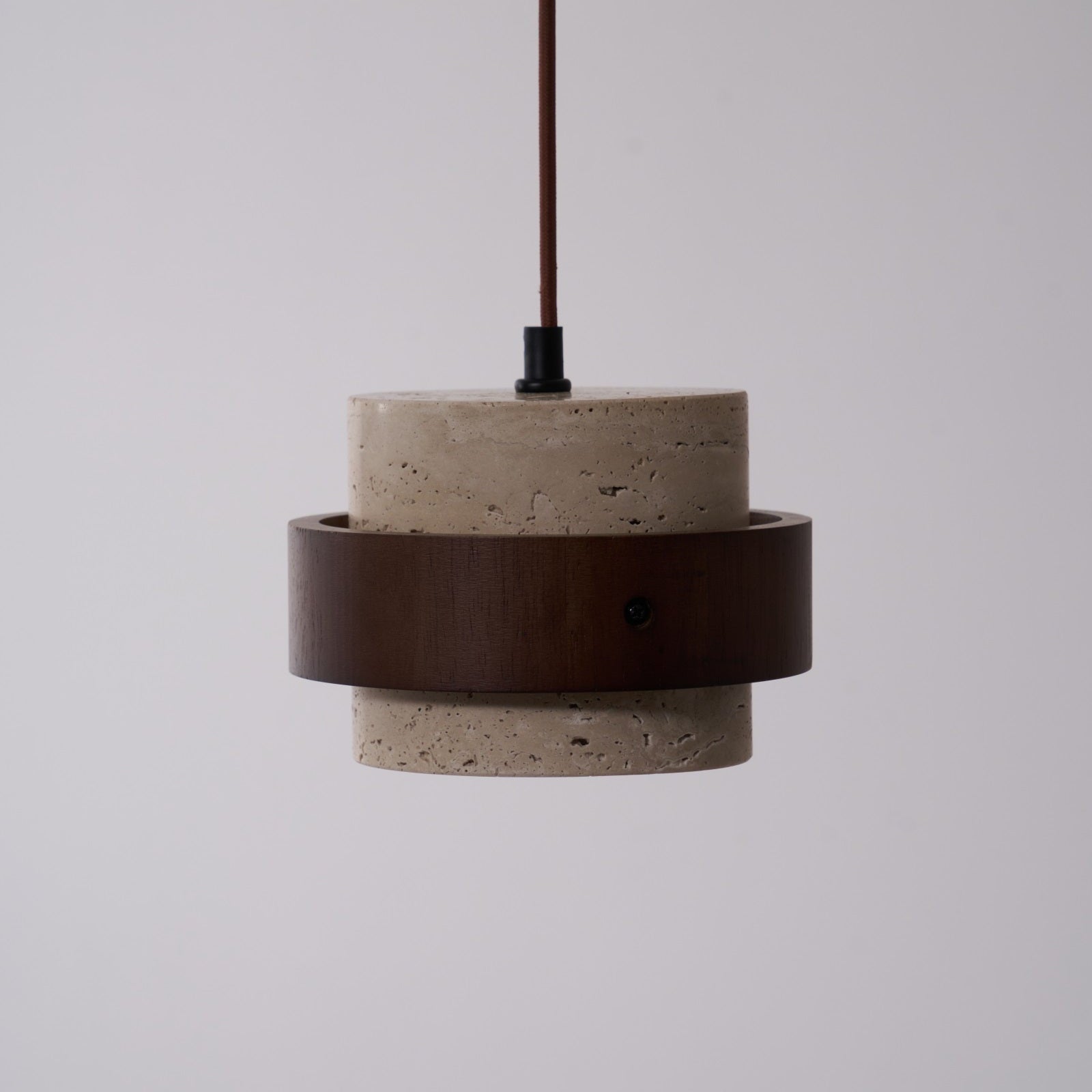 Cumirora Layered Cylinder Travertine Pendant Light - Blowlighting
