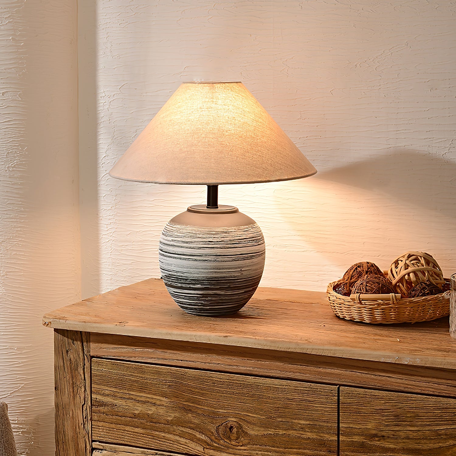 Striato Gradient Ceramic Table Lamp - Blowlighting