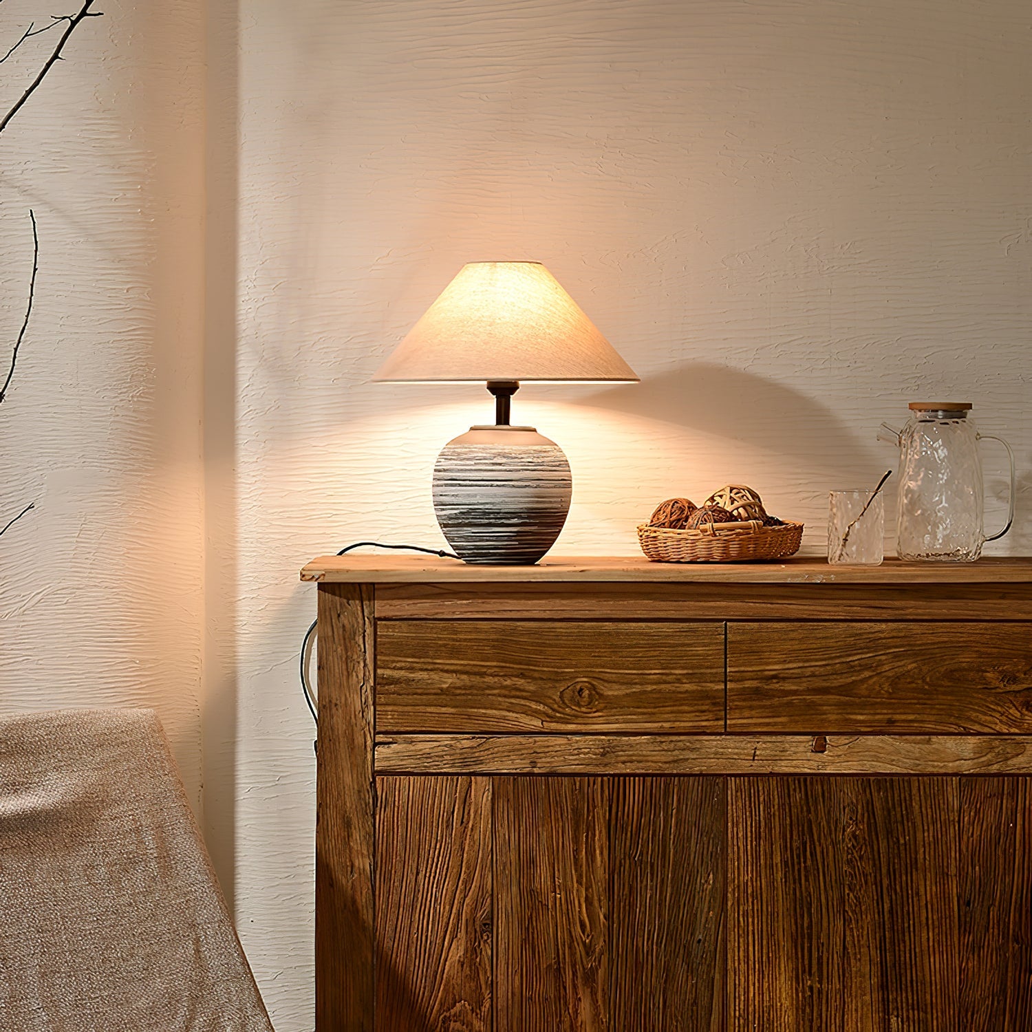 Striato Gradient Ceramic Table Lamp - Blowlighting