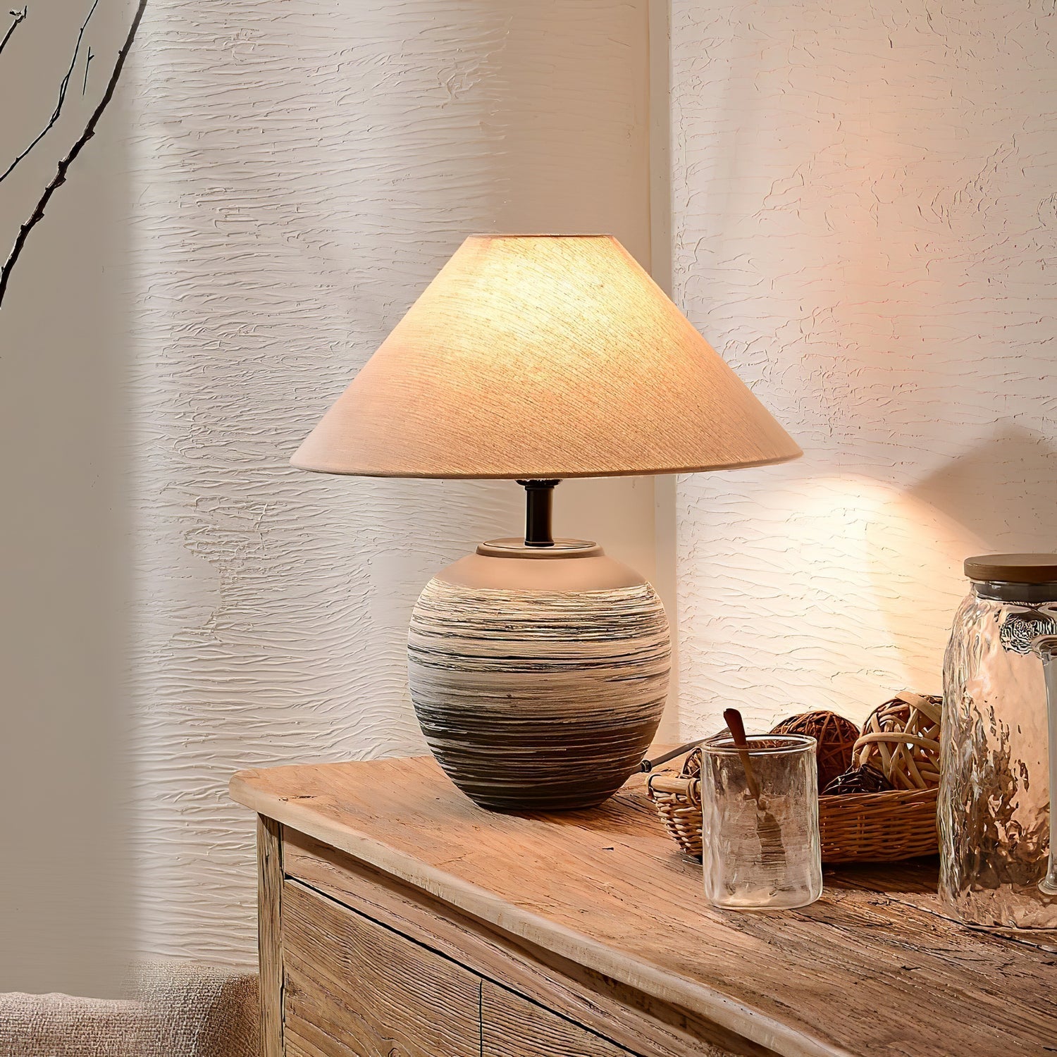 Striato Gradient Ceramic Table Lamp - Blowlighting