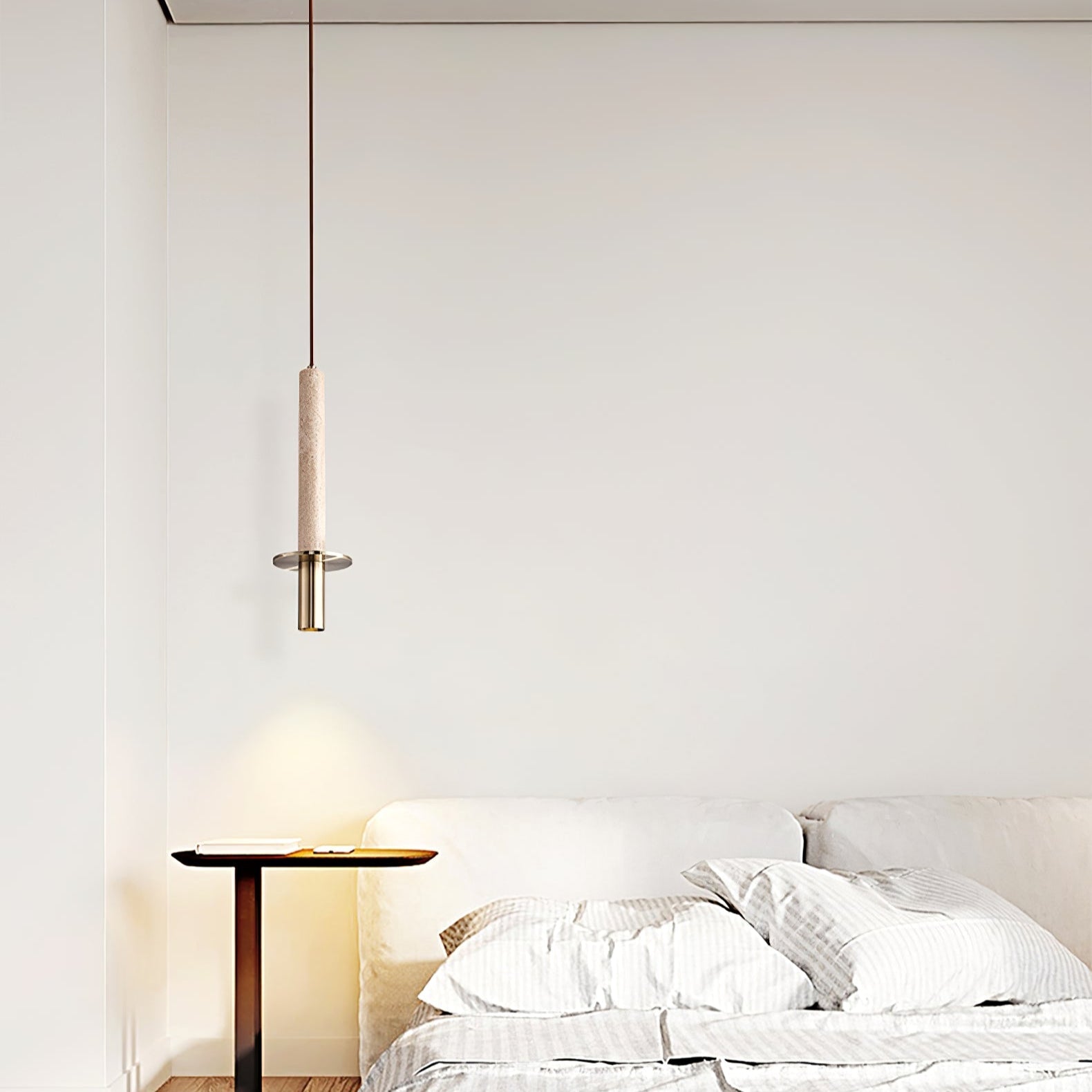 Avdoryra Dual Cylinder Travertine Pendant Light - Blowlighting