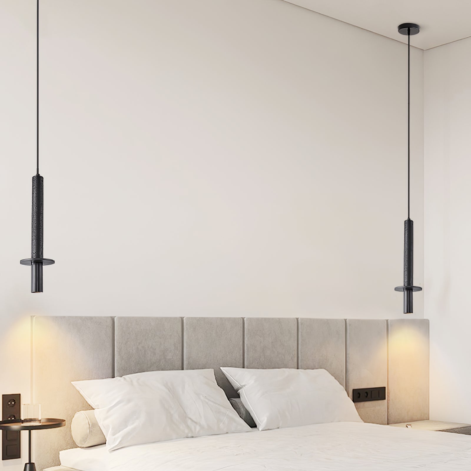 Avdoryra Dual Cylinder Travertine Pendant Light - Blowlighting