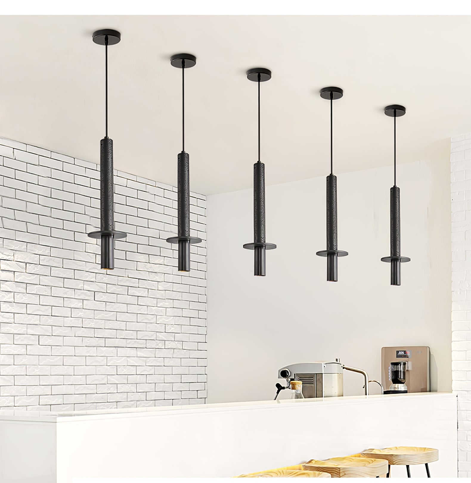 Avdoryra Dual Cylinder Travertine Pendant Light - Blowlighting