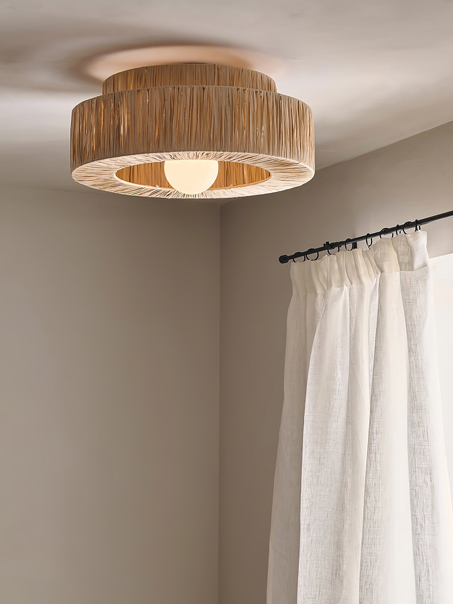 Straw Art Ceiling Lamp - Blowlighting