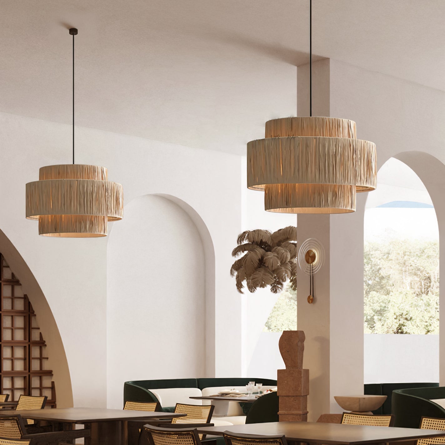 Straw Art Pendant Light - Blowlighting