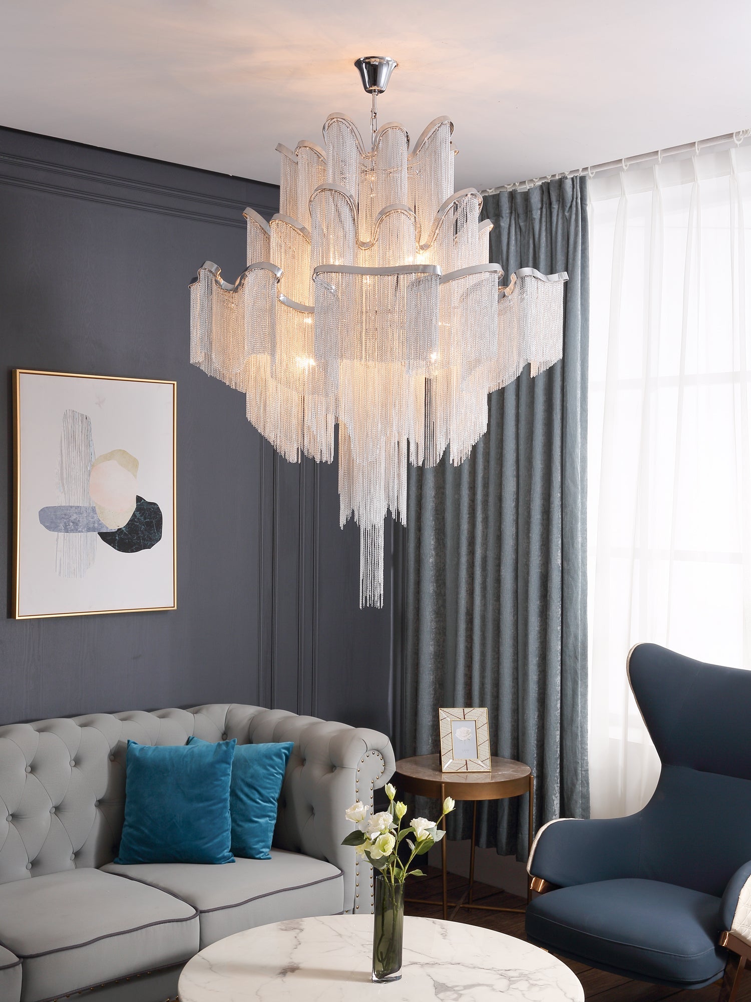Stream Chain Chandelier - Blowlighting