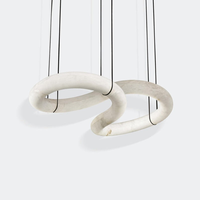 Utalyra Curved Alabaster Pendant Light - Blowlighting