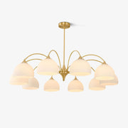 Striped Glass Bowl Chandelier - Blowlighting