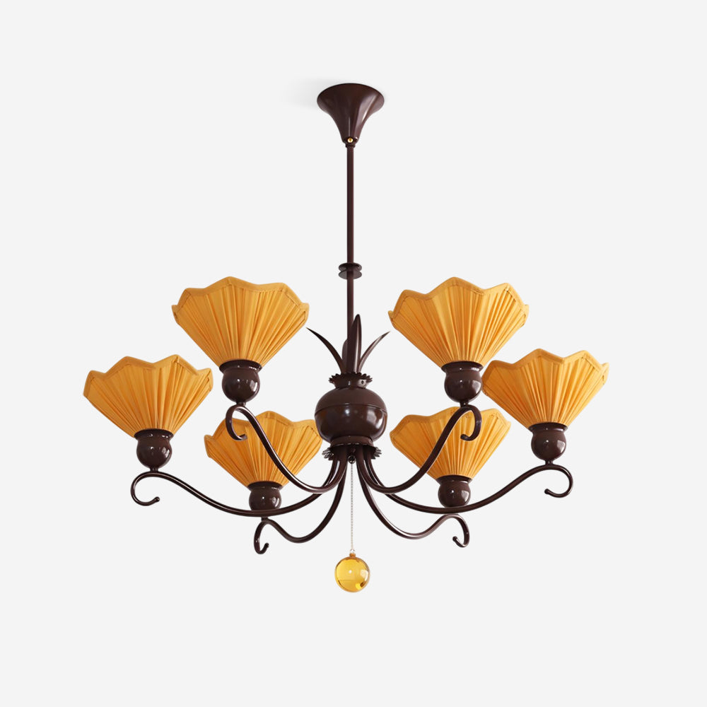 Sunquill Natural Fabric Chandelier