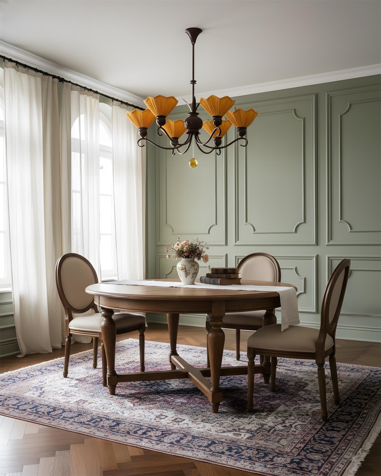 Sunquill Natural Fabric Chandelier