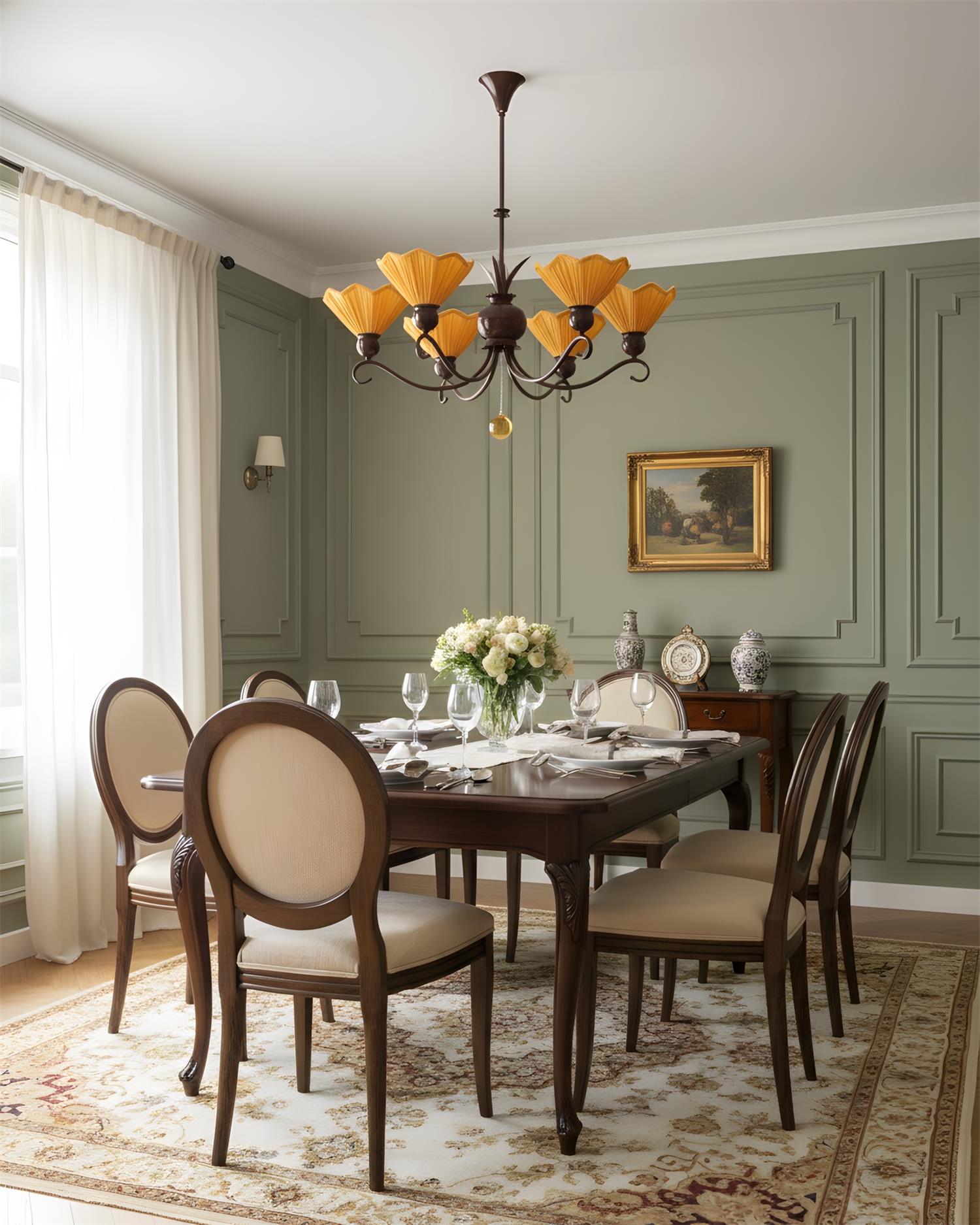Sunquill Natural Fabric Chandelier