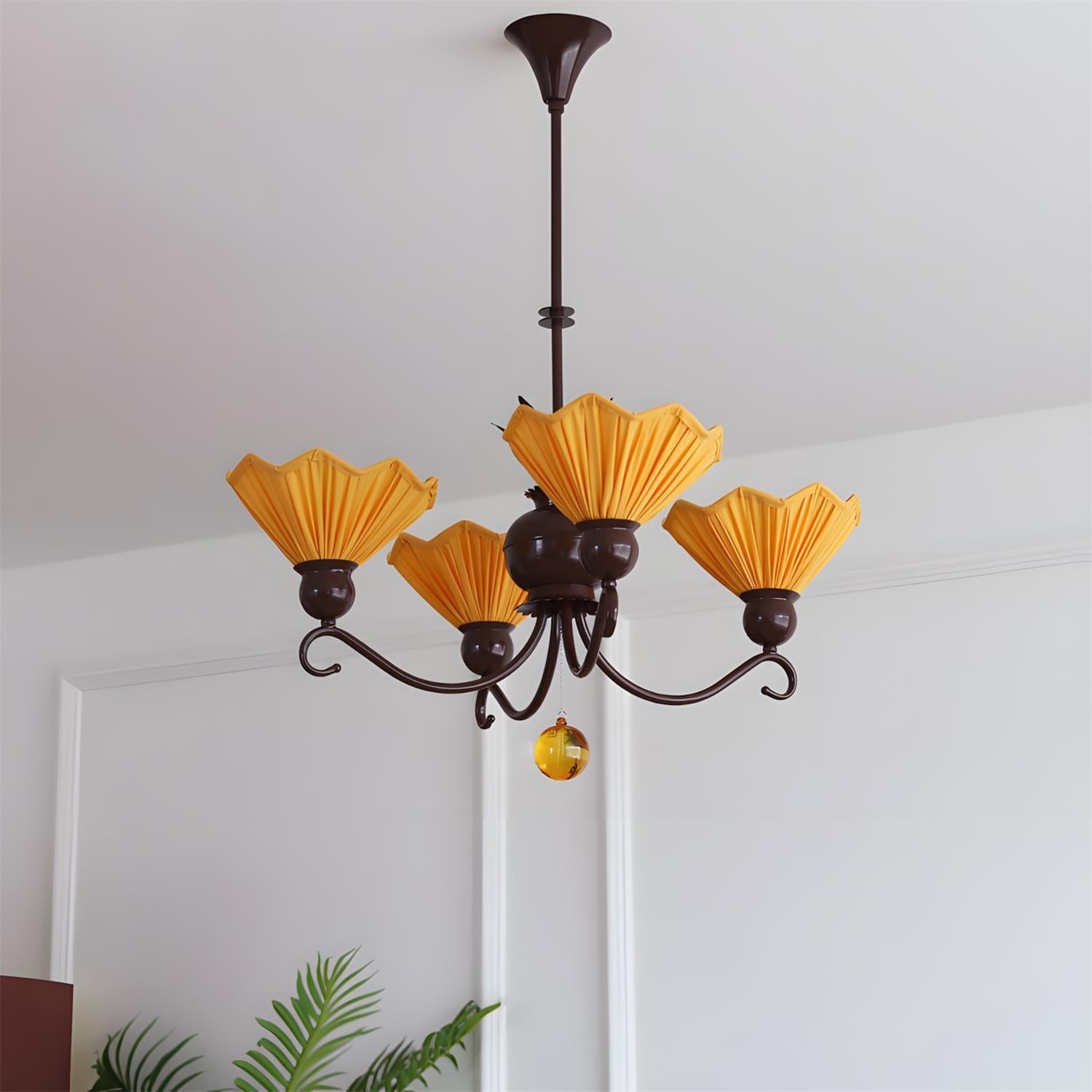 Sunquill Natural Fabric Chandelier