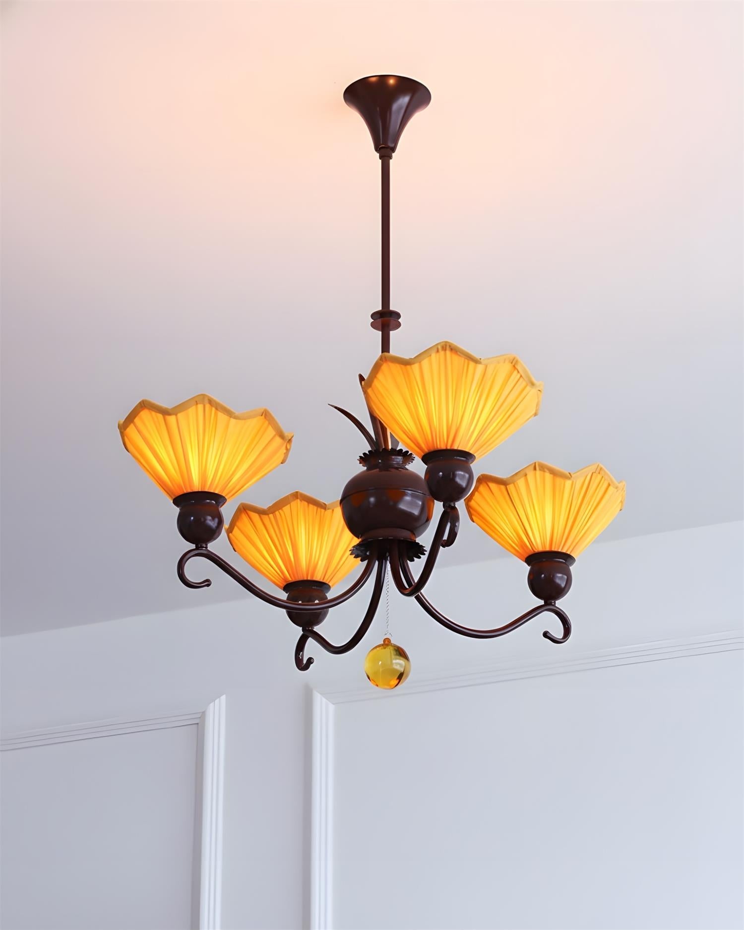 Sunquill Natural Fabric Chandelier