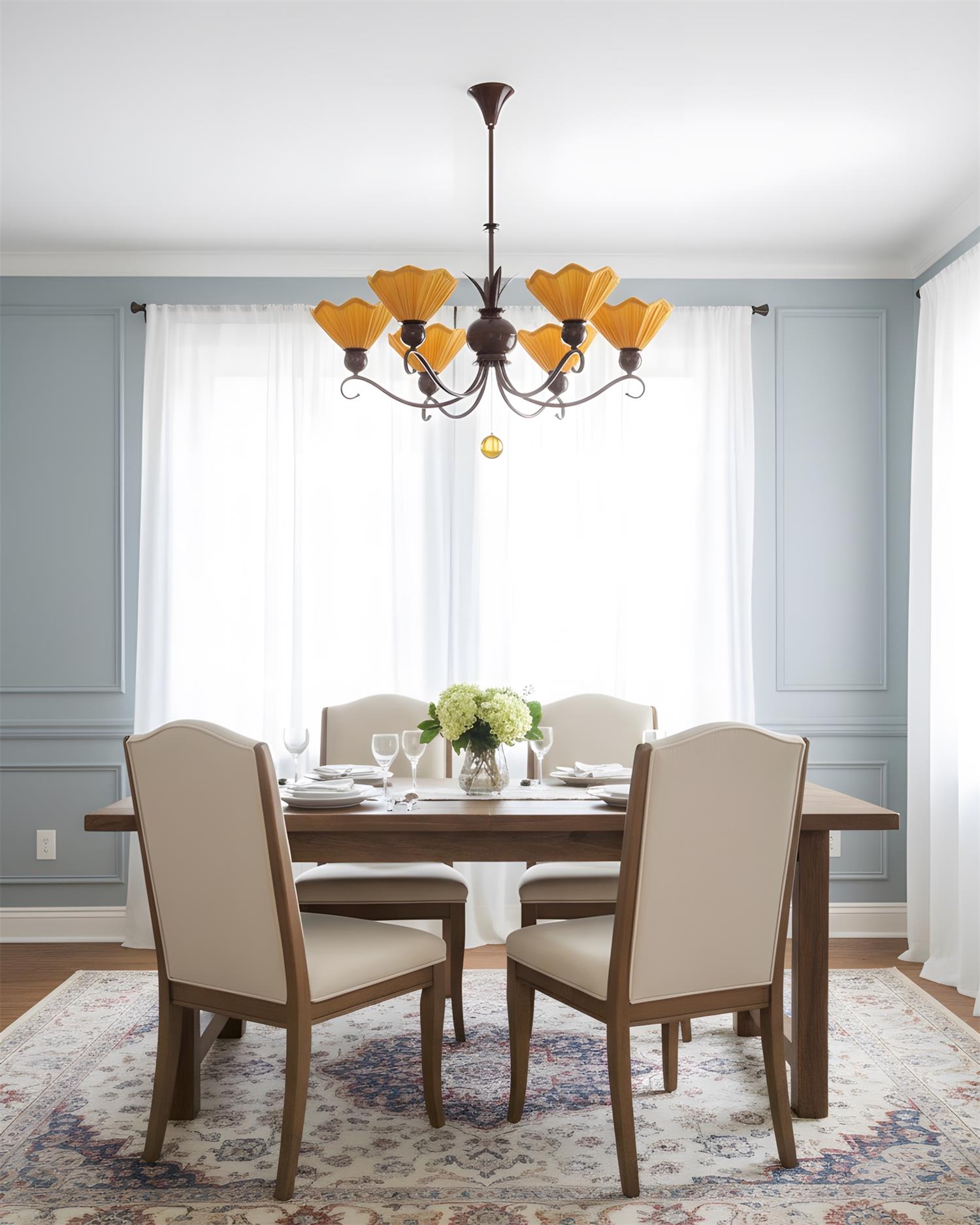 Sunquill Natural Fabric Chandelier