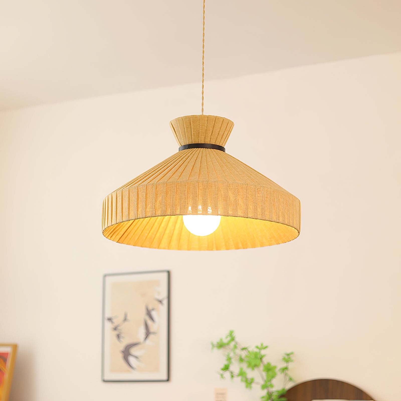 Surora Wabi-Sabi Fabric Pendant Light