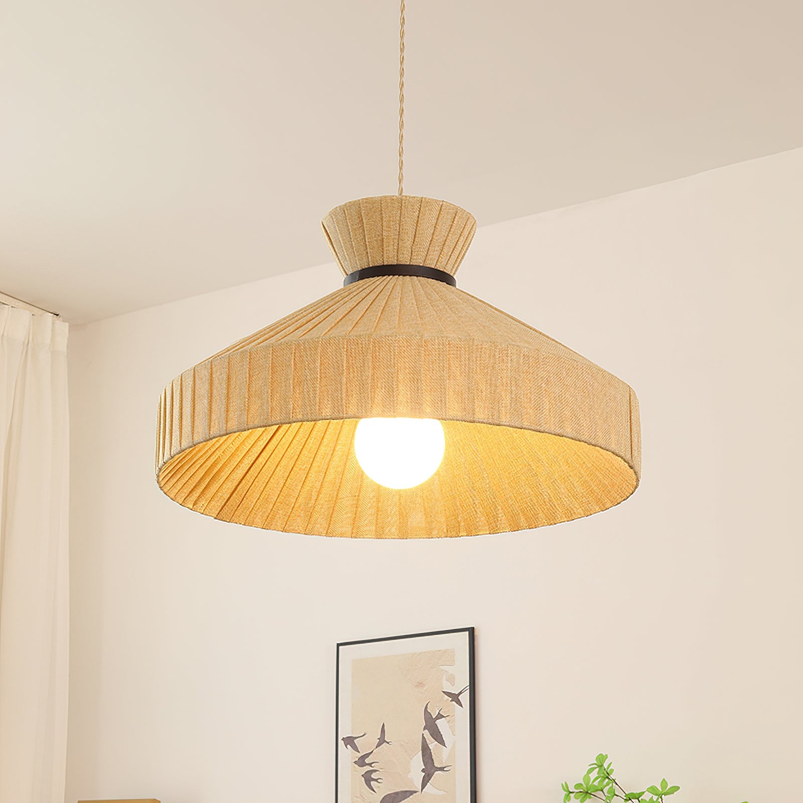 Surora Wabi-Sabi Fabric Pendant Light