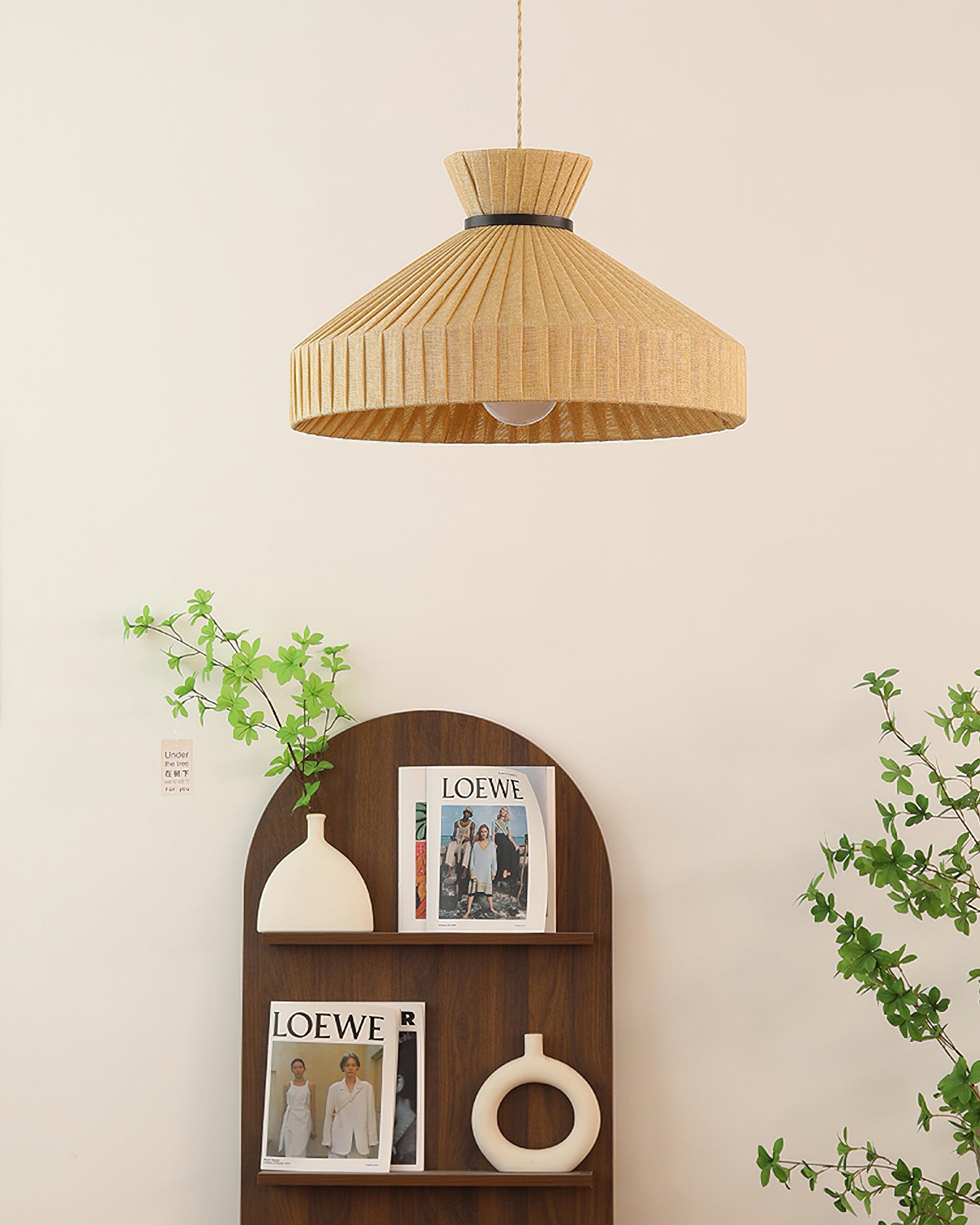 Surora Wabi-Sabi Fabric Pendant Light