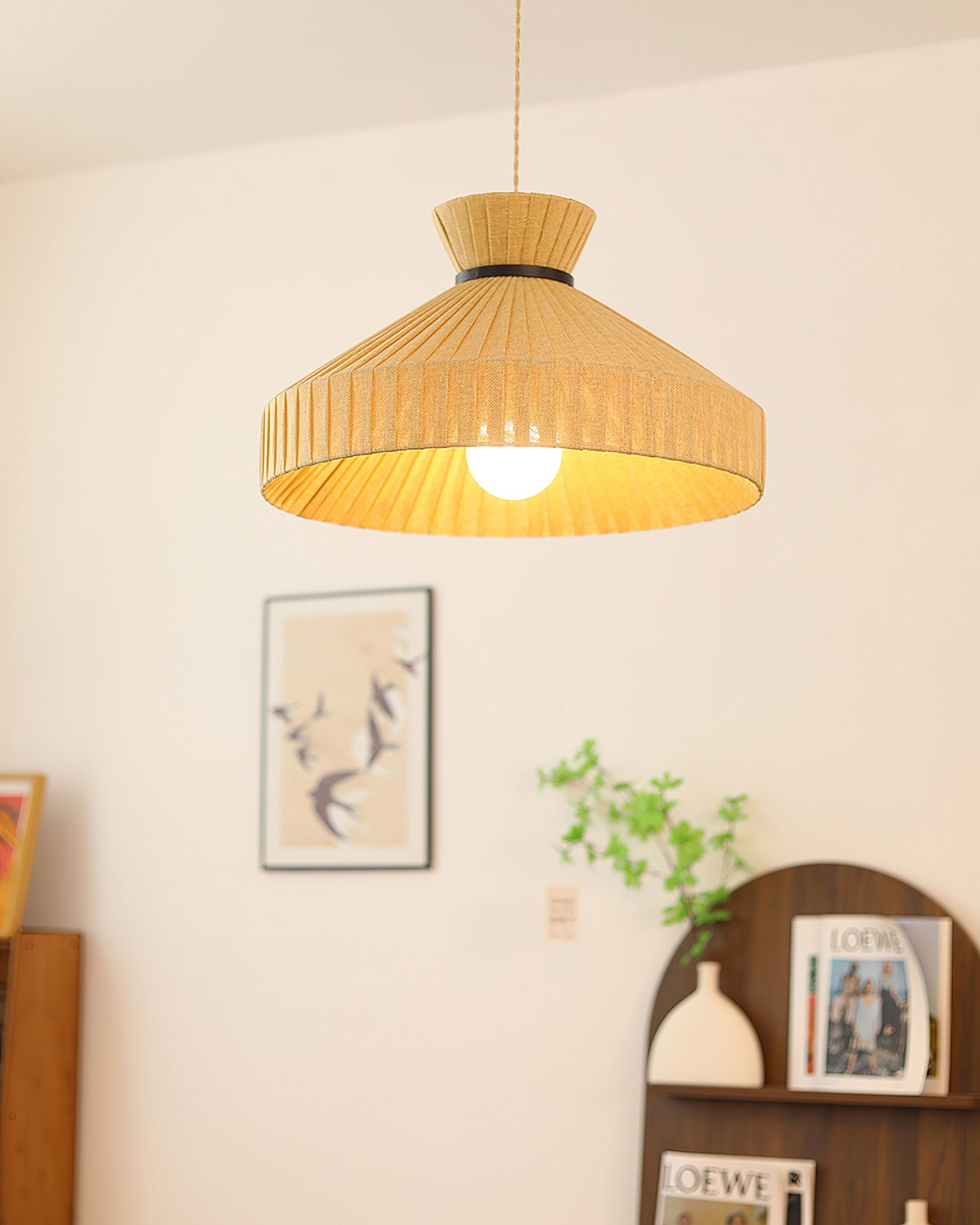 Surora Wabi-Sabi Fabric Pendant Light